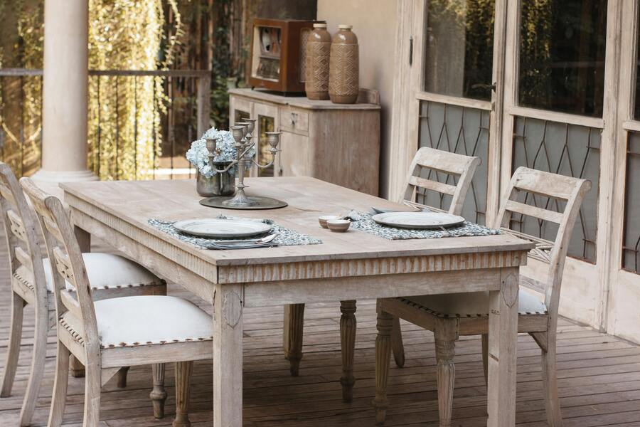 Outdoor Teak Dining Set (6-Seater)