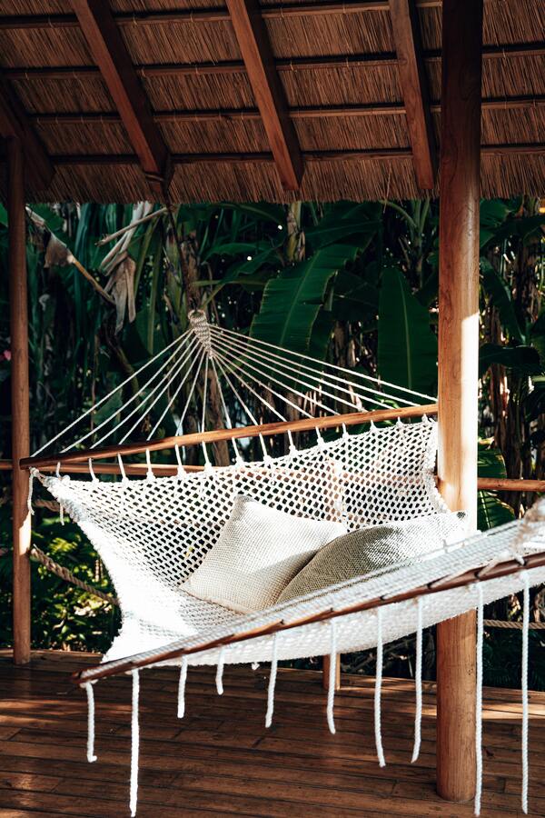 Outdoor Hammock with Wooden Frame